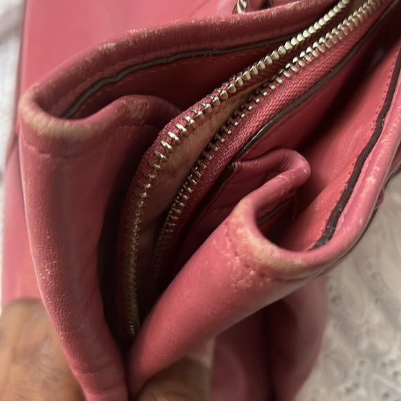 Coach # 17811 Elegant Pink Leather Handbag - Picture 10 of 13